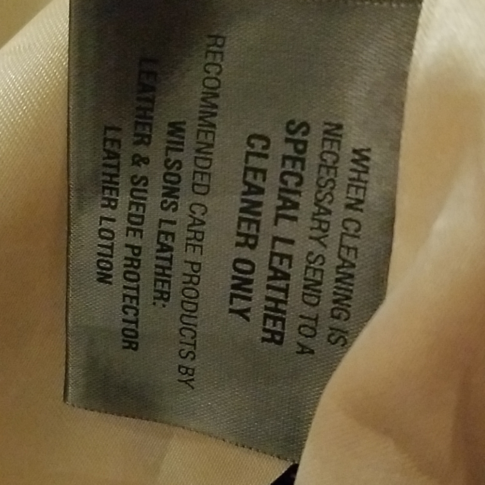 Cream Color Leather Jacket - Picture 3 of 5